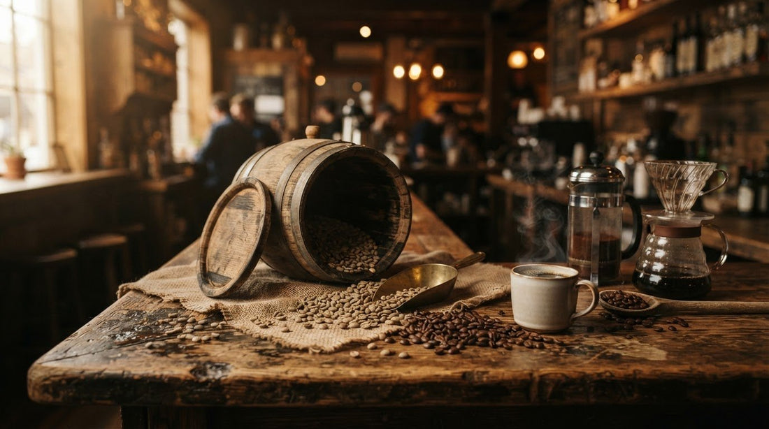 Exploring the Craft and Ritual of Whiskey Barrel Aged Coffee
